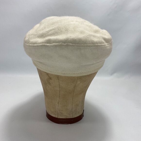 Fiddlers Dutch Boy White Wool Cap Hat Aegean Greece Fisherman Sailor Ethnic 22" - Picture 4 of 10